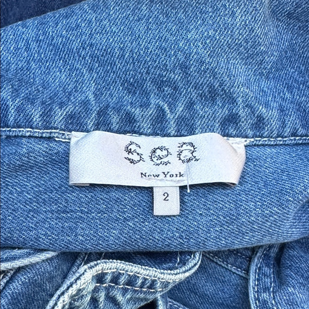 Sea NY Denim Jumpsuit Jean size 2 small - Picture 6 of 6